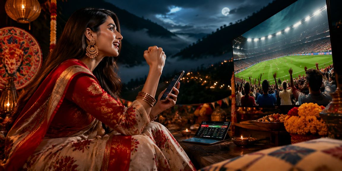 বান্দরবানে পহেলা বৈশাখ উৎসবে অনলাইন বেটিং উপভোগ করছেন একজন