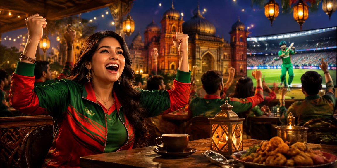 বাংলাদেশে ঈদ উৎসবে ক্রিকেট বেটিং উপভোগ করছেন একজন ক্রিকেটপ্রেমী