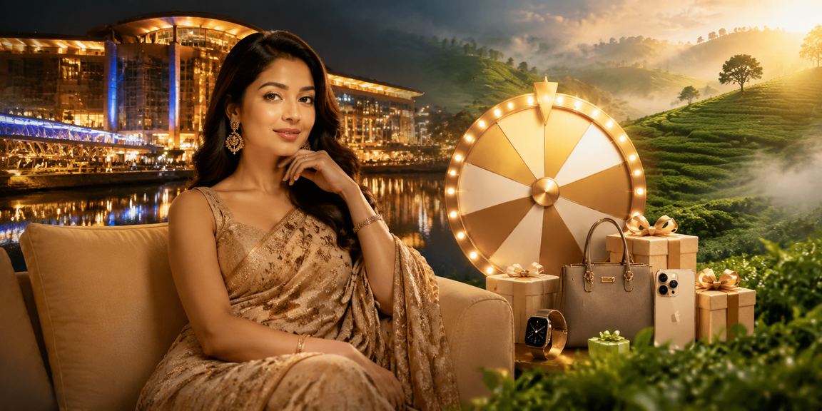 ঢাকার চা বাগানের পরিবেশে লাকি ড্রতে অংশগ্রহণকারী ভিআইপি সদস্য